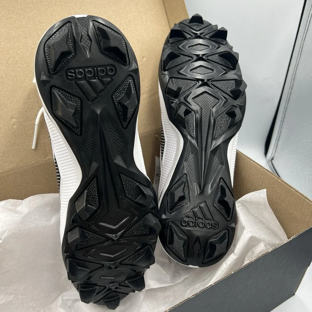 Adidas Adizero Impact MD 2 Baseball Cleats White‎ Black Size 7.5 New in Box